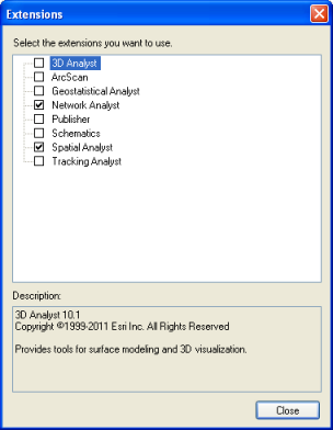 Enabling extensions