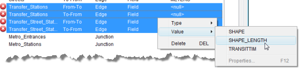 Setting values for the field evaluators