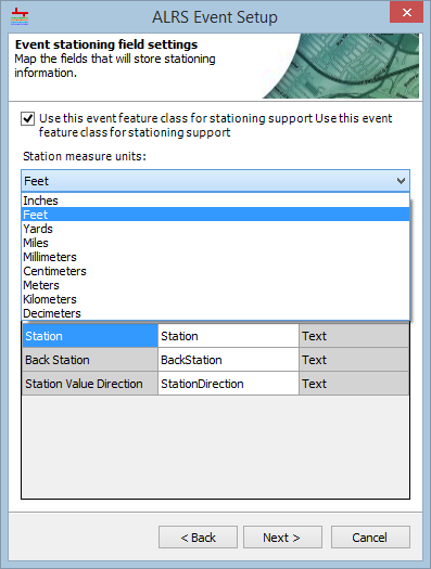 Station measure units configured