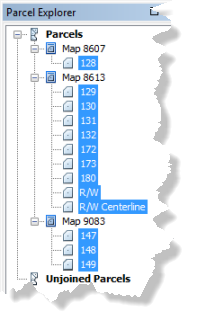 Parcel Explorer window