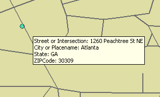 Address Inspector result