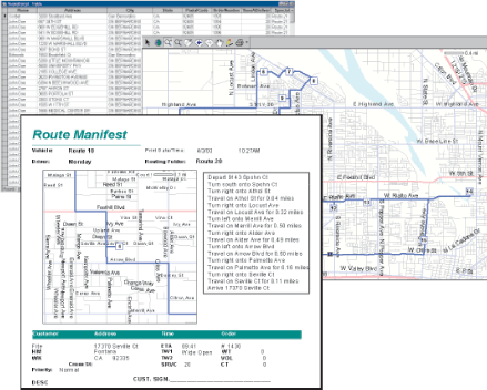 Geocoding example - routes