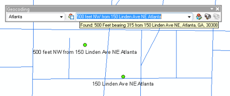 Find addresses with spatial offset