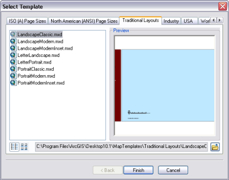 Select Templates dialog box