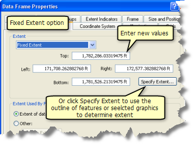 Using the Fixed Extent option