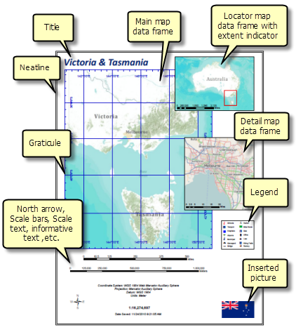 What Is A Neatline What Is A Page Layout?—Help | Arcgis Desktop