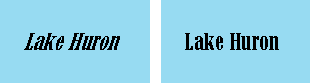 The faux italic version of a font in ArcMap (left) and the actual font displayed in a map service without faux properties (right)