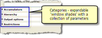 Parameter categories