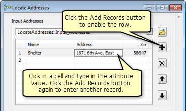 Adding records and their attributes