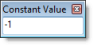 The Constant Value box