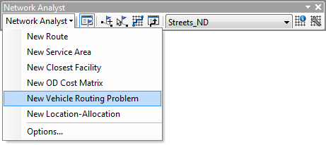 Choosing New OD Cost Matrix