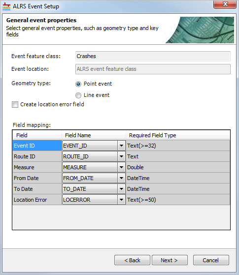 Field mapping