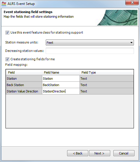 Populating field names