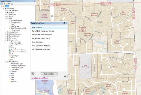 Parcel fabric enabled with the LGIM