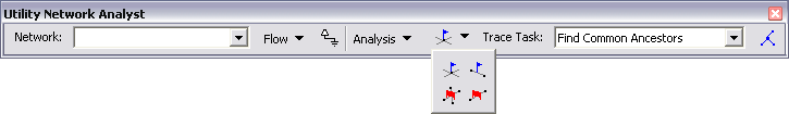 Utility Network Analyst toolbar