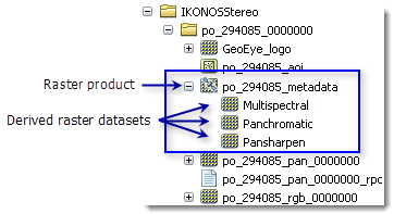 Example of a raster product