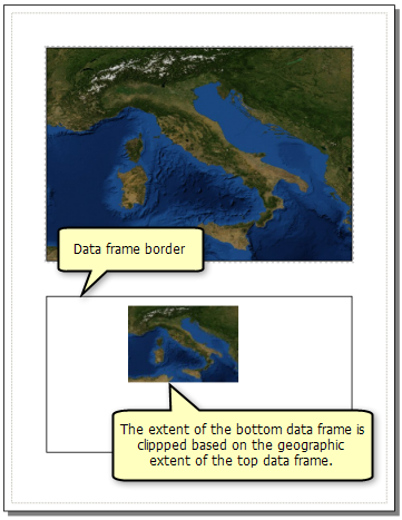 Using the extent of one data frame to clip another data frame