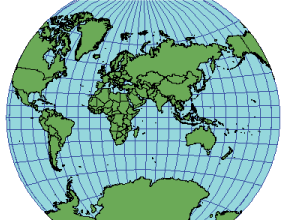 Illustration of the Van der Grinten I projection