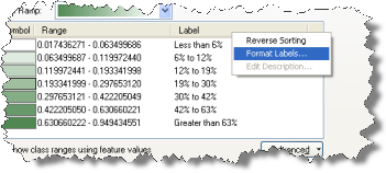 Selecting Format Labels