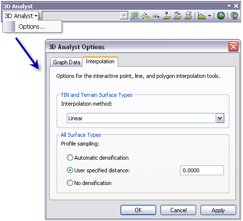 Understanding The 3d Analyst Toolbar Options Help Documentation