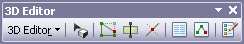 The 3D Editor toolbar in ArcGlobe