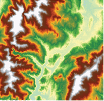 An input elevation grid