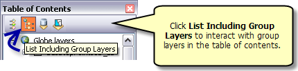 ArcGlobe table of contents buttons