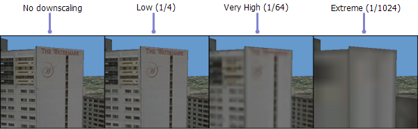 An example of reducing the multipatch resolution for a layer.