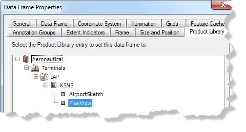 Data Frame Properties dialog box