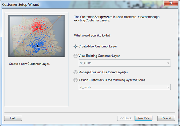 Customer Setup wizard