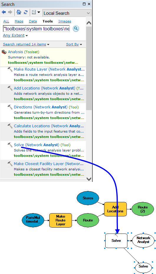 Adding the Solve tool to the model