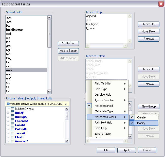 Creation date field defined