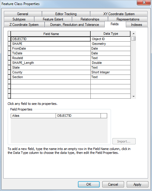 Route ID fields added to network feature class