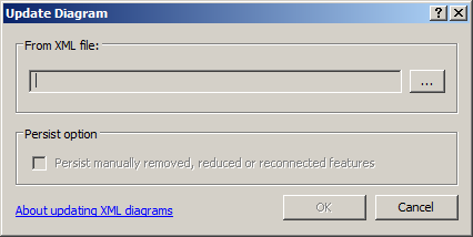 Update Diagram XML builder dialog box