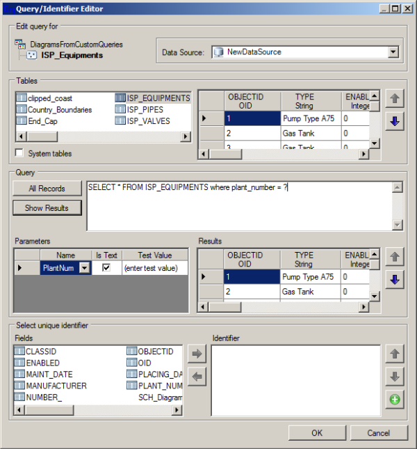 ISP_Equipments query definition