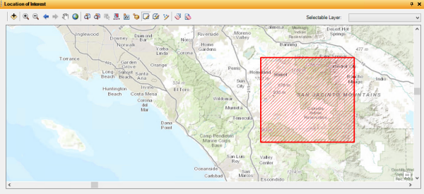 Location of Interest window Location of Interest window