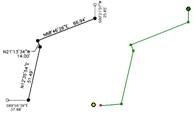 Clicking the map for the ground and grid lines