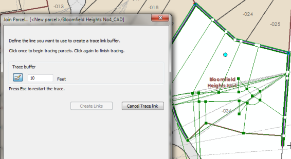 Trace around a boundary to create join links