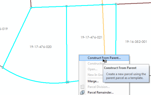 Parcel boundary line adjustment