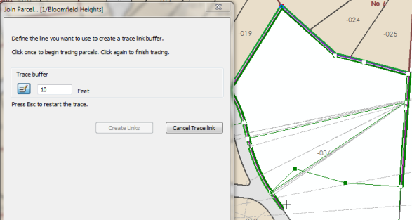 Trace around a boundary to create join links