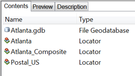 Composite address locator added to the workspace