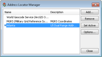 Address Locator Manager