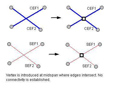 Vertices introduced at intersection points