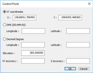 Control Point window