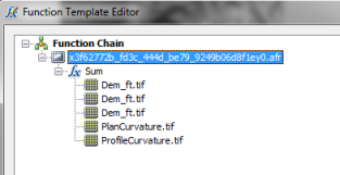 The five factors of the Sum function have been set up