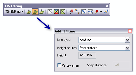 Add TIN Line tool