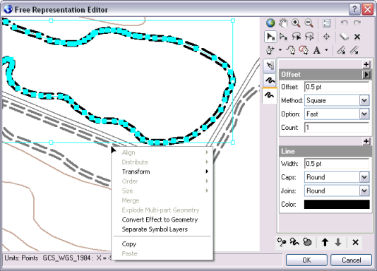 Free Representation Editor