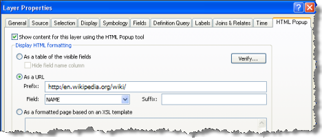 Setting the attribute field whose value is included with the URL