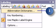 Labeling toolbar