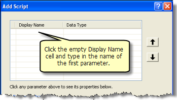 Creating a new parameter